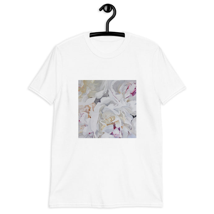 T-shirt with beautiful peony flowers 