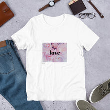 Load image into Gallery viewer, T-shirt pink peony flowers
